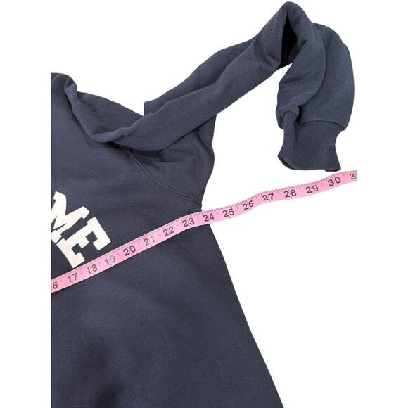 Notre Dame Navy Blue Champion Eco Fleece Sweatshirt Unisex Fit Size Large - Picture 5 of 6